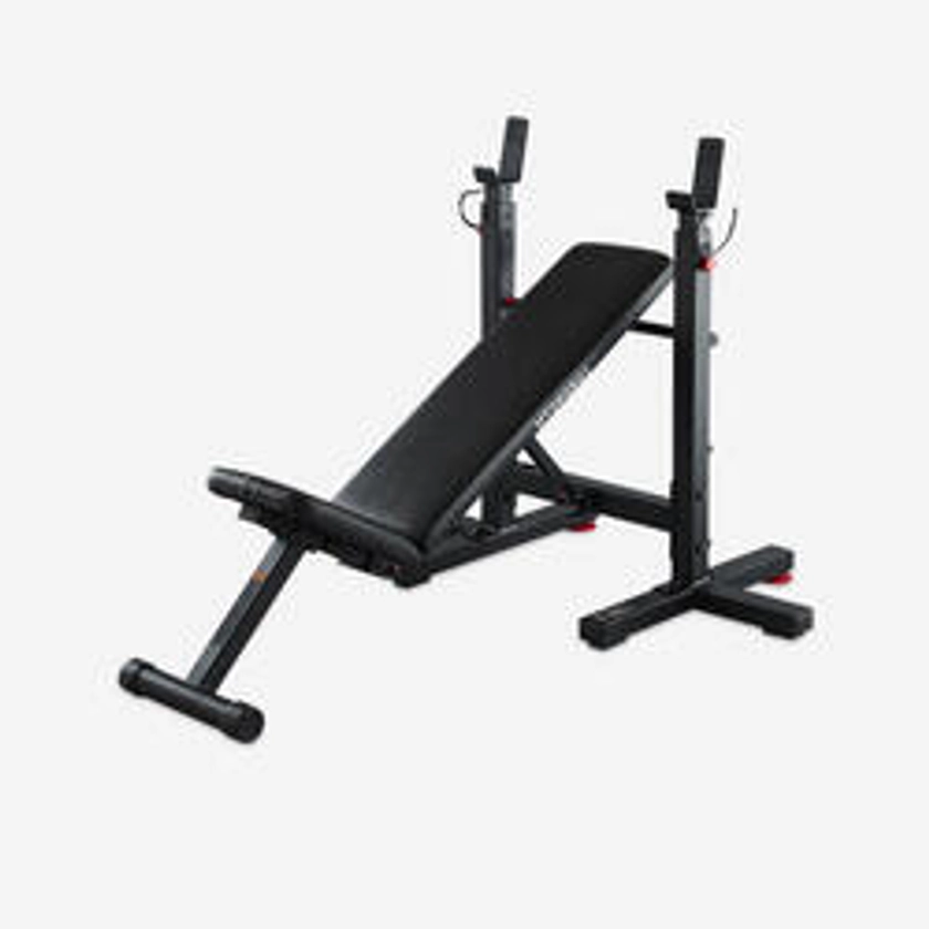 Banc de musculation avec chandelles pliables, inclinable - bench press fold