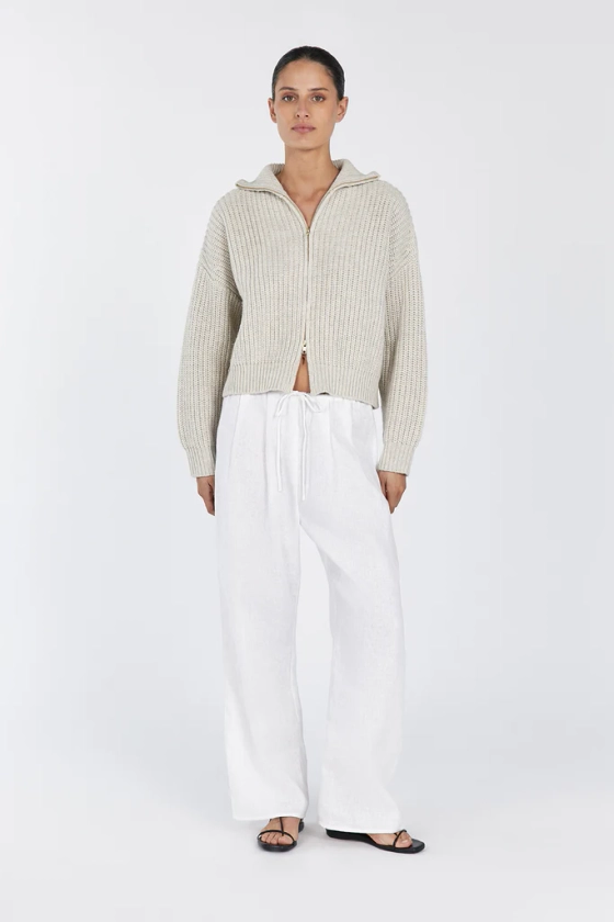 ISSY OAT MARLE WOOL BLEND JUMPER