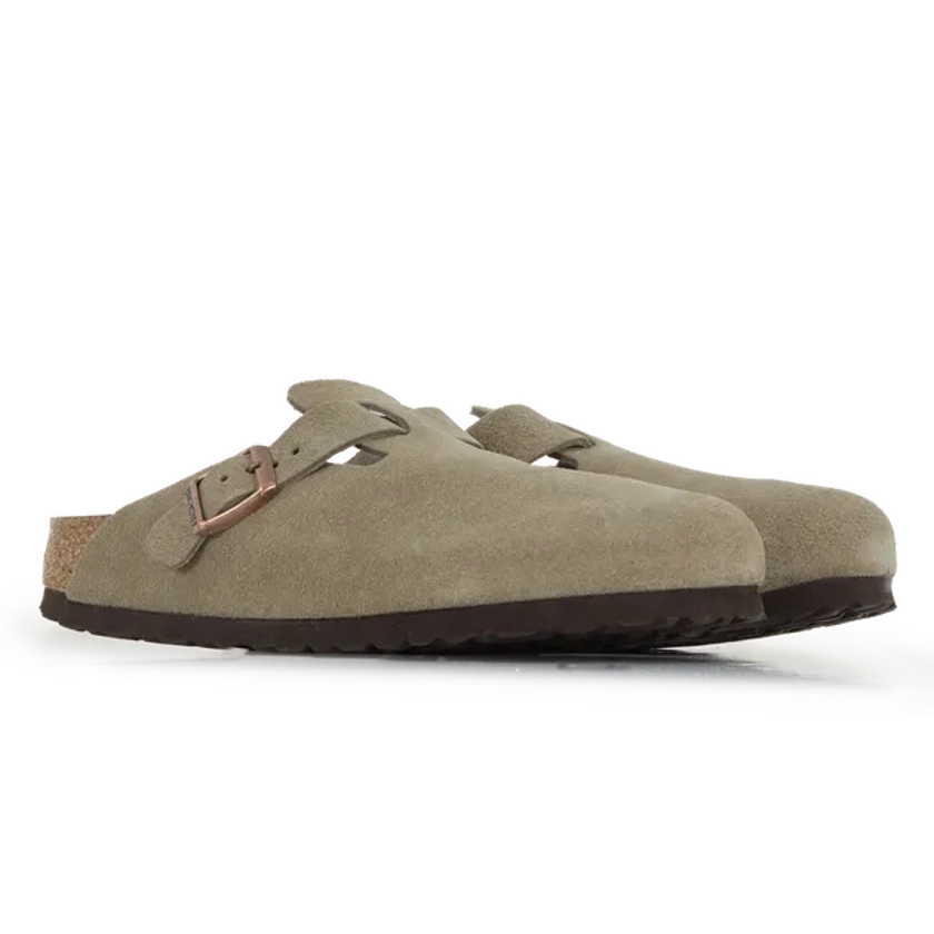 BIRKENSTOCK BOSTON SUEDE TAUPE