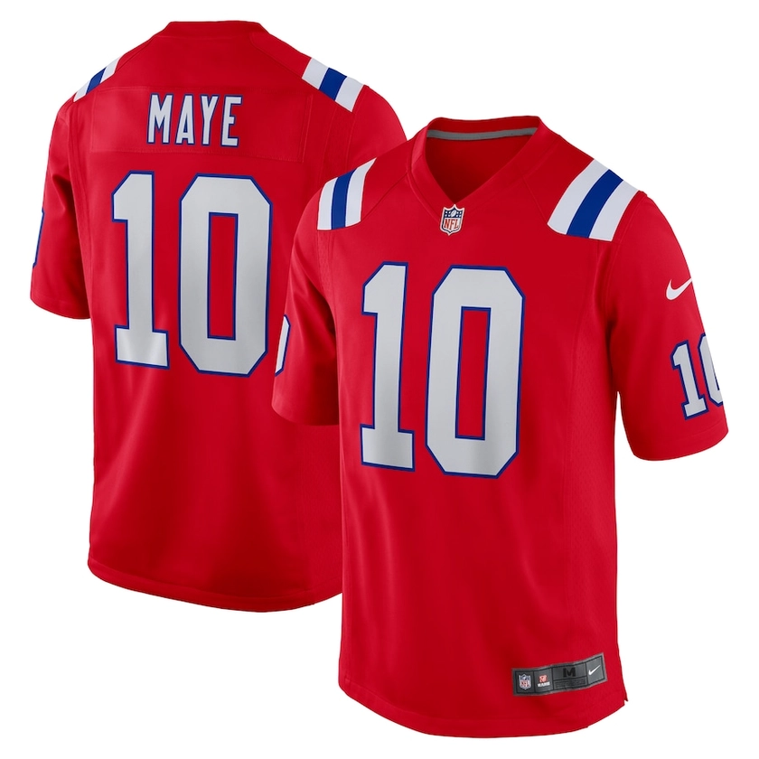 Drake Maye New England Patriots Nike 2024 NFL Draft First Round Pick Player Game Jersey - Red