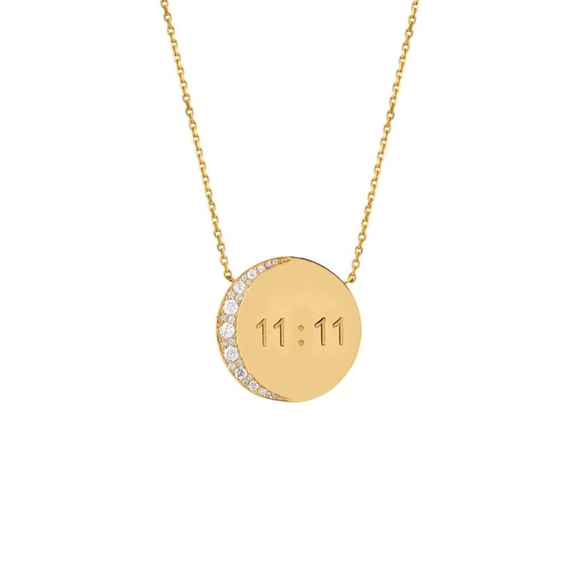 Mini 11:11 Moon Necklace