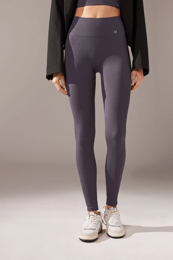 Legging Seamless Com Canelado Fino - MODP1088 - Calzedonia