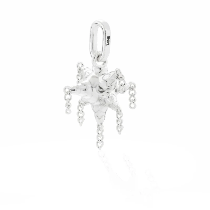 Exquisitely Detailed Piñata Charm Handmade In Sterling Silver