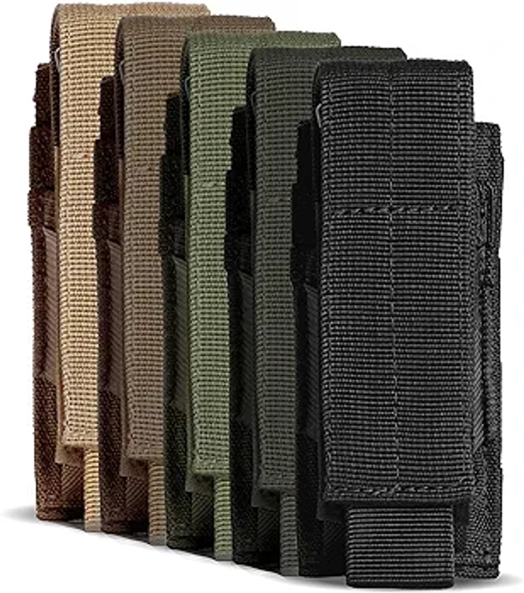 Tacticon P1 P2 P3 BattlePouch | Universal Pistol Mag Pouch | Combat Veteran Owned Company | Molle Single Double Triple Pistol Magazine Holster for Ammo | Tactical Bag Accessories Holder