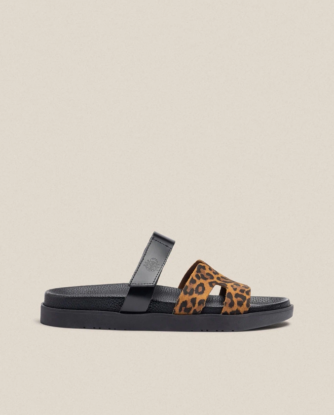 Sandale plate MORENA-125 léopard