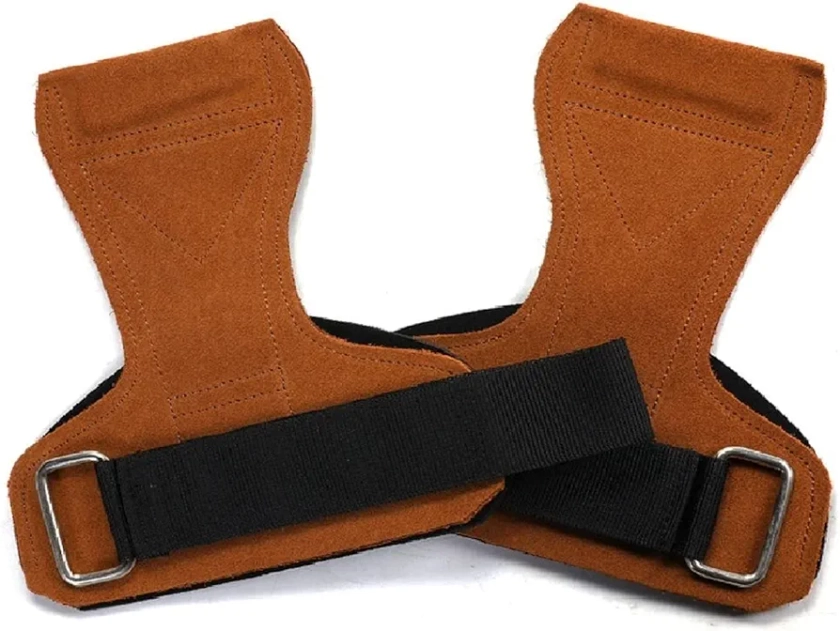 Buy OLAHRAGA Leather Weight Lifting Hand Grips with Wrist Support - Perfect Palm Protection Gloves for Crossfit, Gymnastics, Pull ups, Deadlifts, Gym Workout and Weightlifting for Men and Women (Brown) Online at Low Prices in India - Amazon.in
