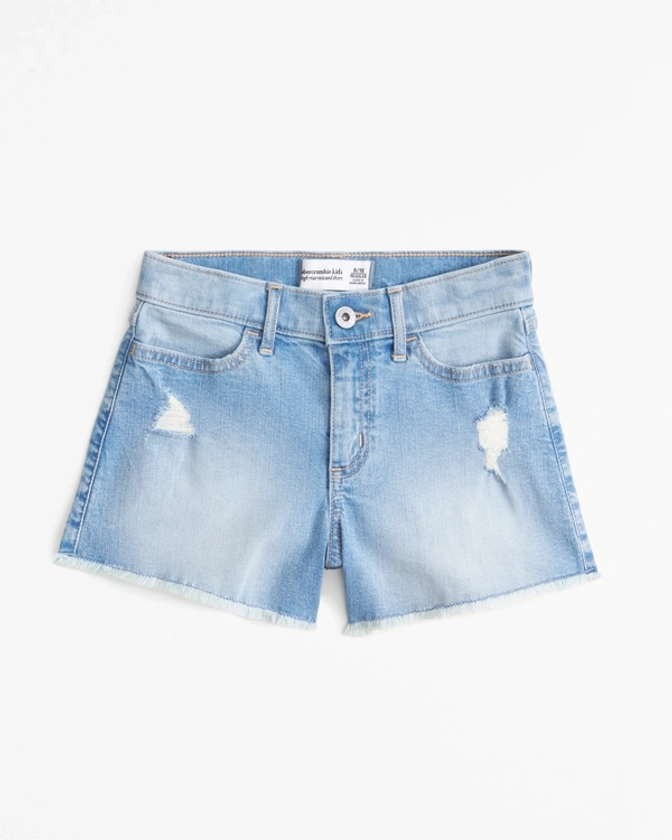 girls high rise relaxed shorts | girls bottoms | Abercrombie.com