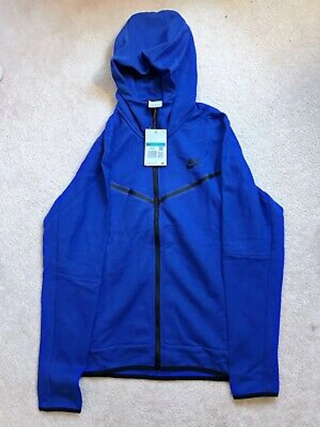 Nike Sportswear Tech Fleece Men's Full-Zip Hoodie - Royal Blue, M