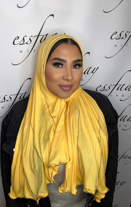 Hijab Jersey Classy Jaune