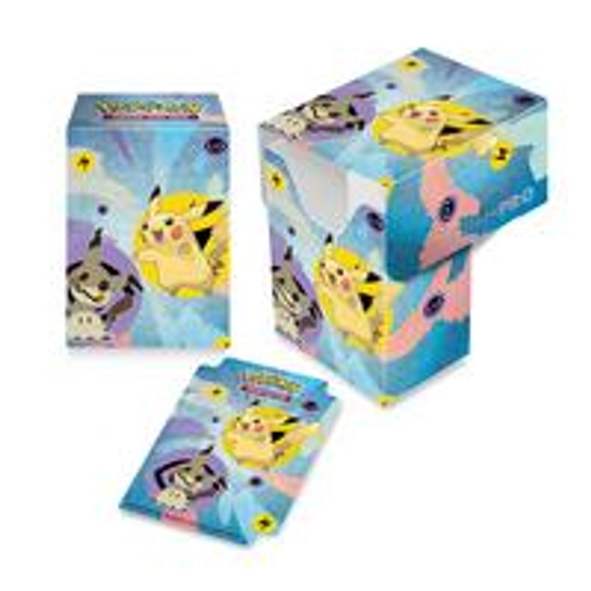 Pikachu and Mimikyu Trading Card Game Full View Deck Box