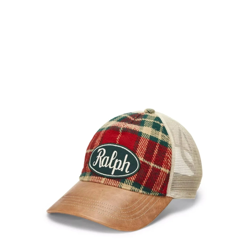 OUTDOOR FLANNEL RETRO CROWN TRUCKER CAP