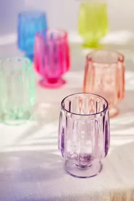 Lucia Acrylic Goblet Wine Glasses, Set of 6