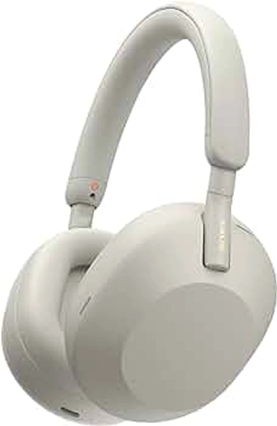 Sony WH-1000XM5 The Best Wireless Noise Canceling Headphones with Auto Noise Canceling Optimizer, Crystal Clear Hands-Free Calling, and Alexa Voice Control, Silver