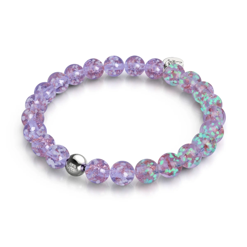 Lilac | .925 Sterling Silver | Firefly Glass Bracelet