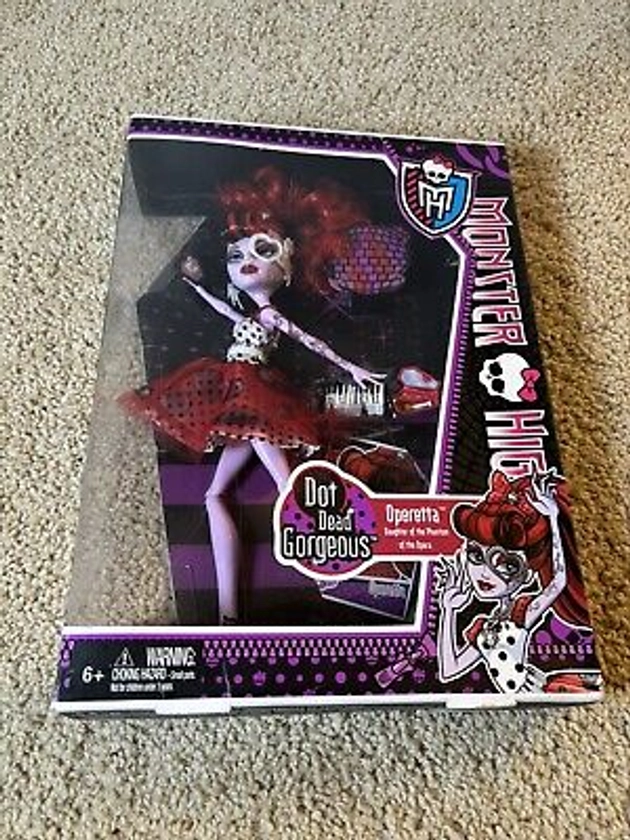 2011 Monster High Dot Dead Gorgeous Operetta X4529 Brand New NIB