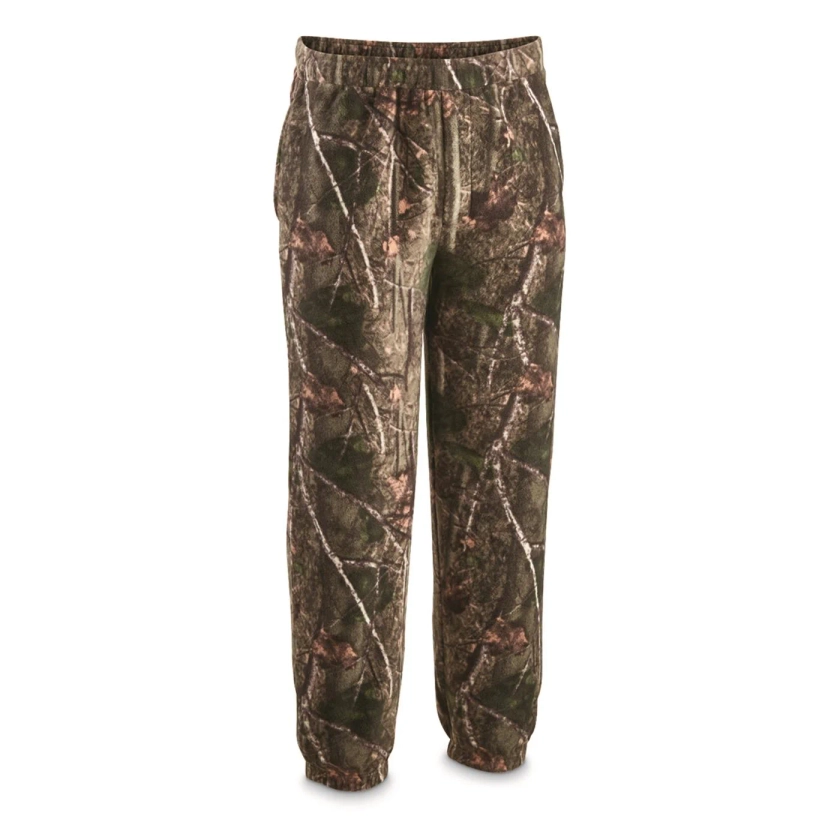 HuntRite Men's Camo Fleece Pants Woodland Camo XL - Walmart.com