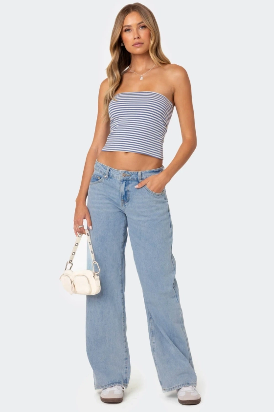 Raelynn Washed Low Rise Jeans