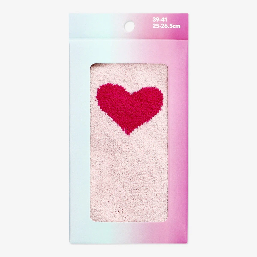 Soft Socks with Hearts - 39/41