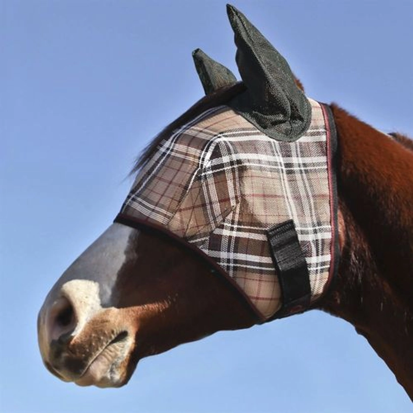 Kensington™ Signature Fly Mask with Web Trim, Removable Nose, Mesh Ears & Forelock Opening | Dover Saddlery
