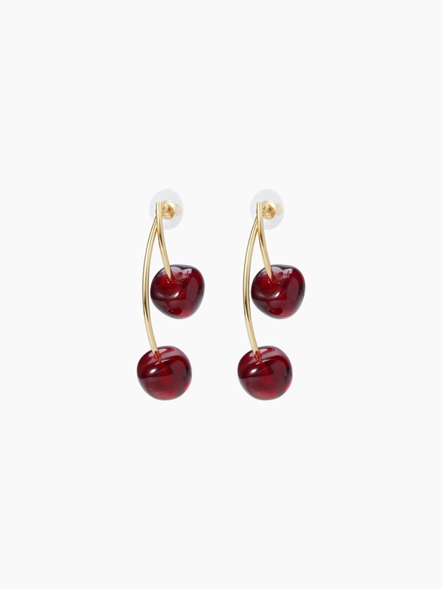 Copper CHERRY DROP EARRINGS For Daily Casual Date Picnic School