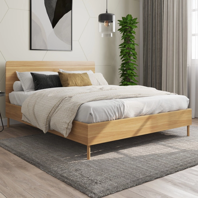 Rawson & Co Natural Versam Wooden Bed Frame | Temple & Webster