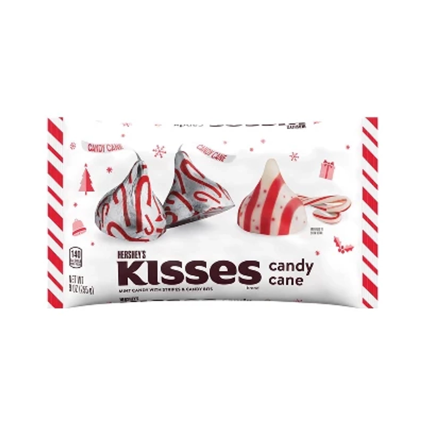 Hershey's Kisses Christmas Candy Cane Flavored Candy - 9oz