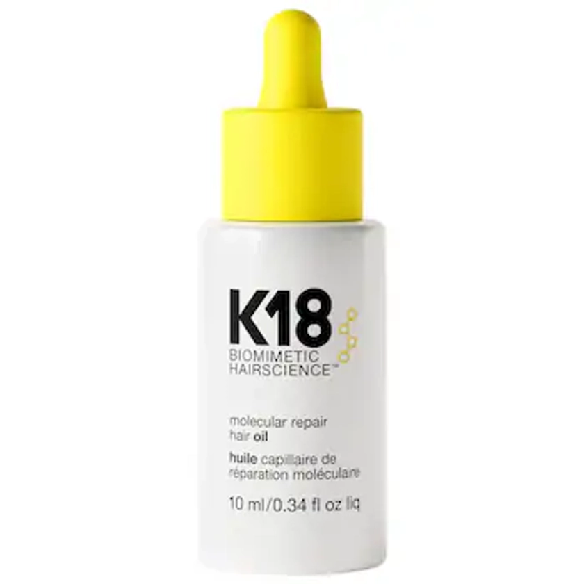 Mini Molecular Repair Hair Oil - K18 Biomimetic Hairscience | Sephora