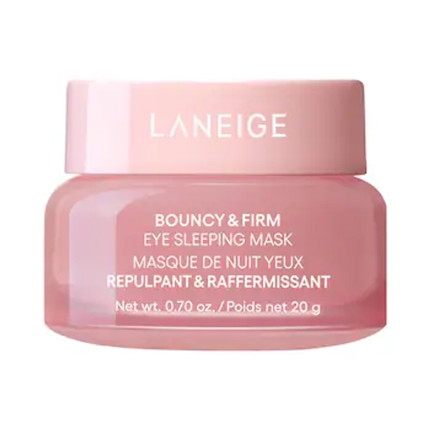 Bouncy & Firm Eye Brightening Sleeping Mask with Peony + Collagen Complex - LANEIGE | Sephora