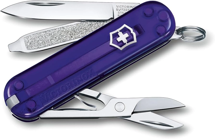 Victorinox Transparent Classic SD Pocket Knife, Parsain Indigo : Amazon.com.au: Sports, Fitness & Outdoors
