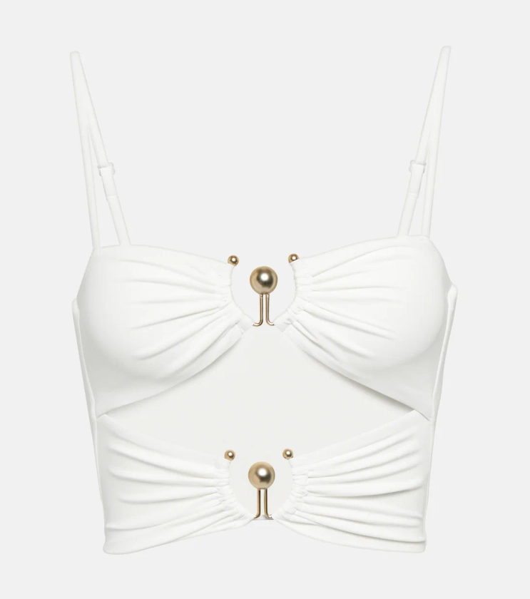 Orbit cutout bikini top in white - Christopher Esber | Mytheresa