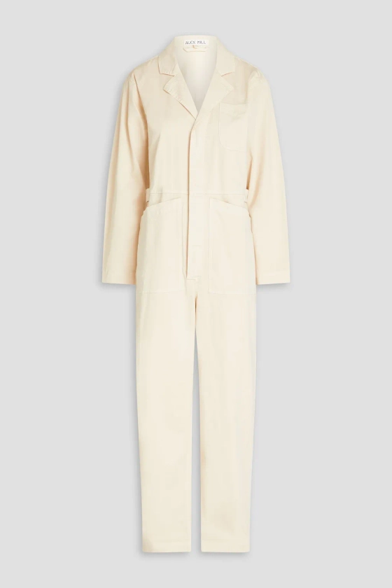 ALEX MILL Standard cropped stretch-cotton jumpsuit | THE OUTNET