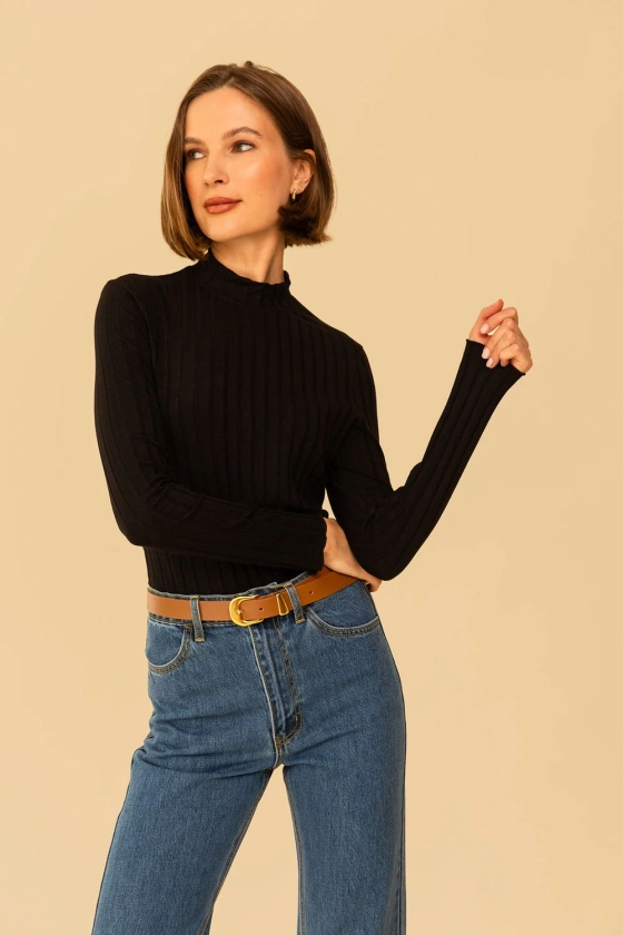 Gigi Top in Black · Whimsy & Row ~ Sustainable Clothing & Lifestyle Brand 