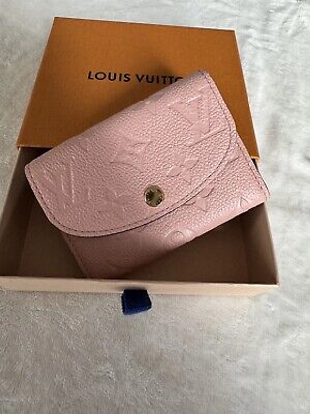 Brand New Louis Vuitton Empreinte Rosalie Rose Poudre Wallet | eBay