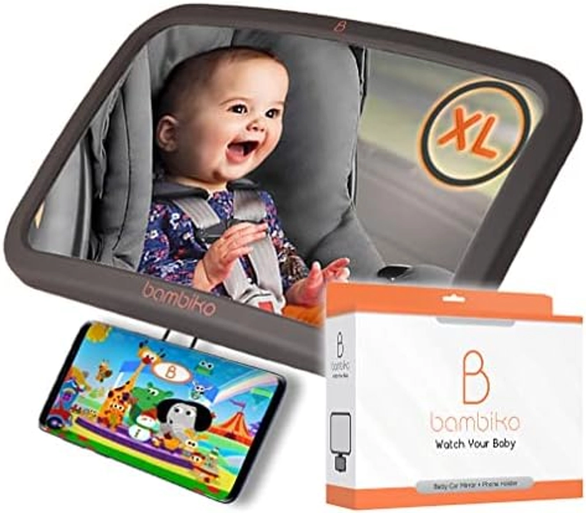 Baby Car Mirror + Phone Holder : Amazon.co.uk: Baby Products