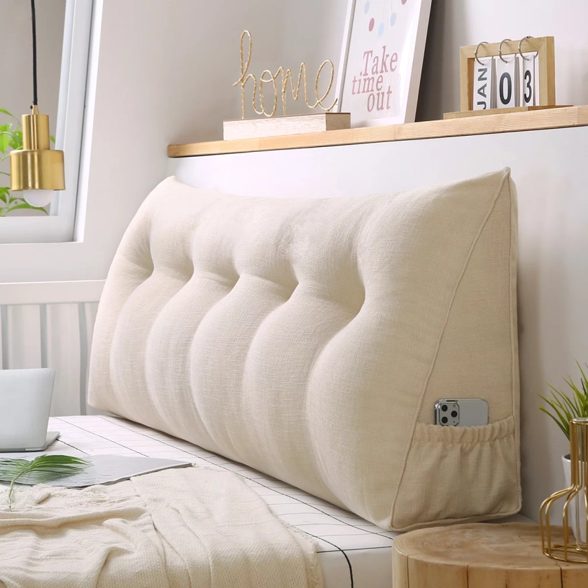Wedge Triangle Pillow Bed Headrest Backrest Sofa Pillow Cushion