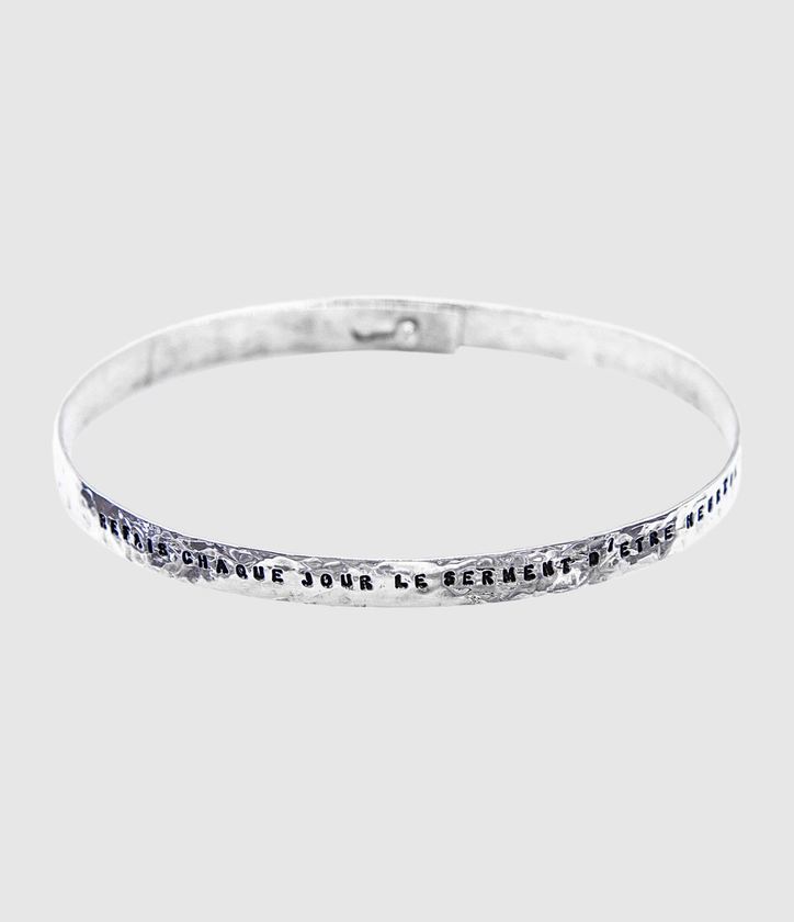 SERGE THORAVAL - Bracelet Ruban Fin Argent