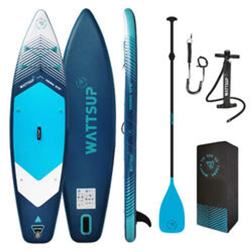 Pack stand up paddle gonflable (planche, pompe, pagaie) Wattsup Mora 10'6 32" 6"