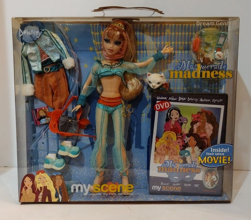 2004 Mattel My Scene Masquerade Madness Delancey Dream Genie Rare New