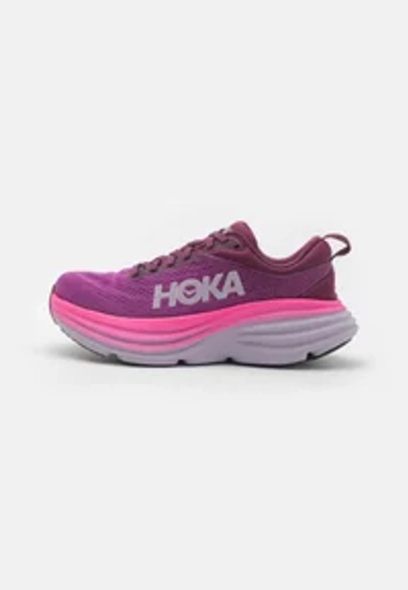 HOKA BONDI 8 - Chaussures de running sur route - beautyberry/grape wine/framboise - ZALANDO.FR