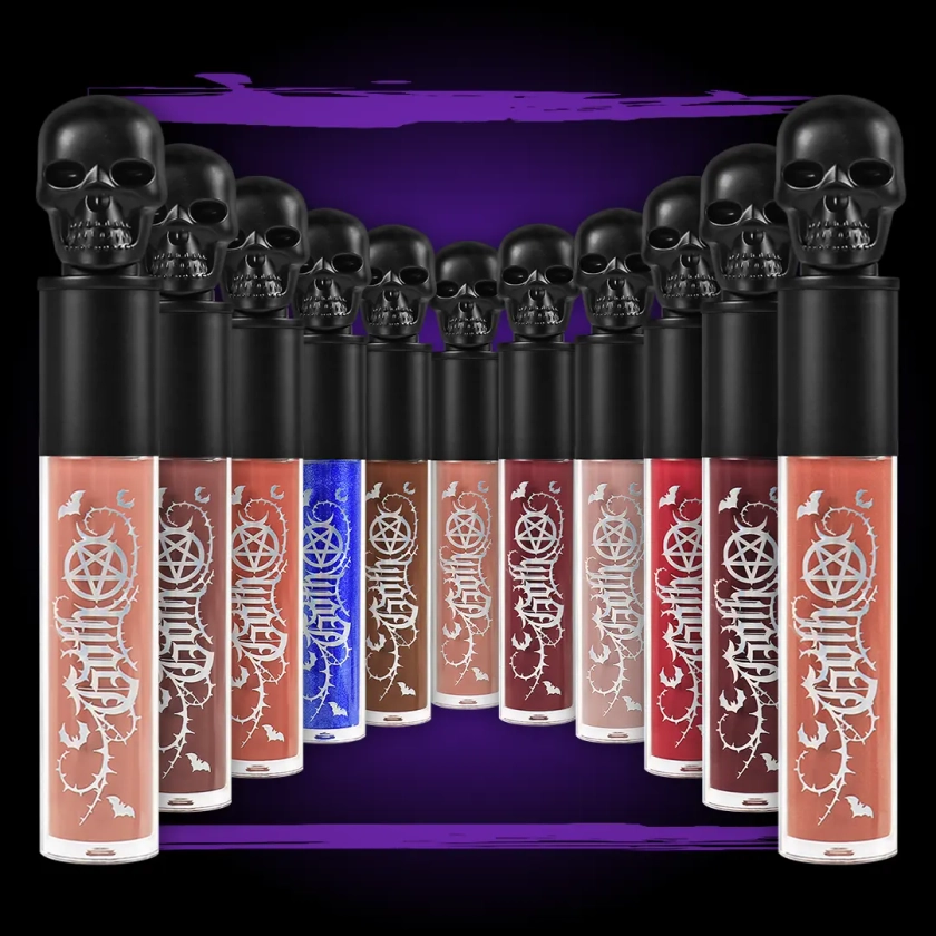 Kit de 11 labiales líquidos GOTH- Glosses