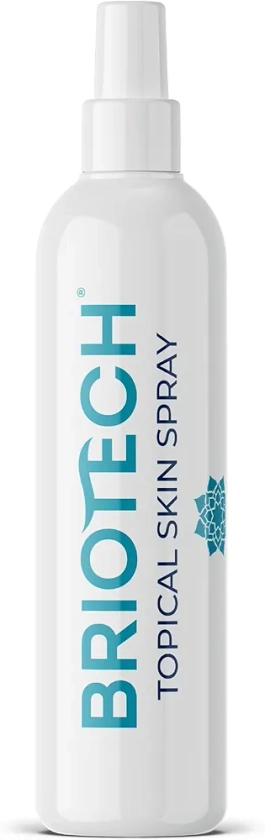 BRIOTECH Pure Hypochlorous Acid Spray, Multi Purpose Topical Body & Facial Mist, Eyelid Cleanser, Support Against Irritation & Redness Relief, Dry Skin & Scalp Treatment, Packaging May Vary, 8 fl oz