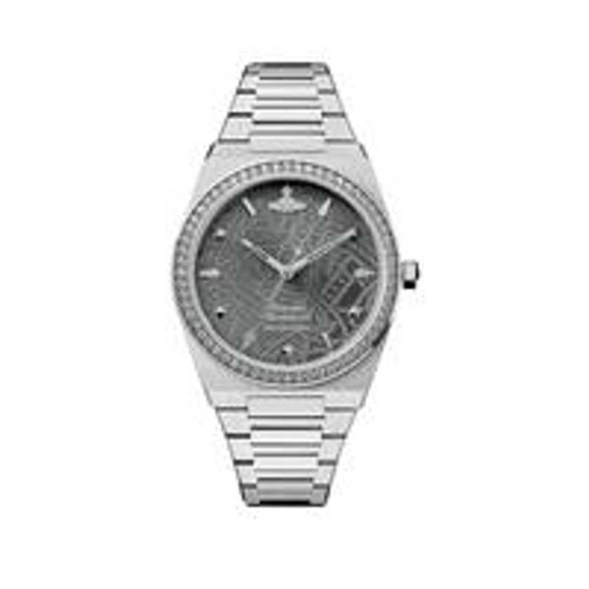 Charterhouse Ladies Quartz Watch with Grey Sunray Dial & Stainless Silver Bracelet
