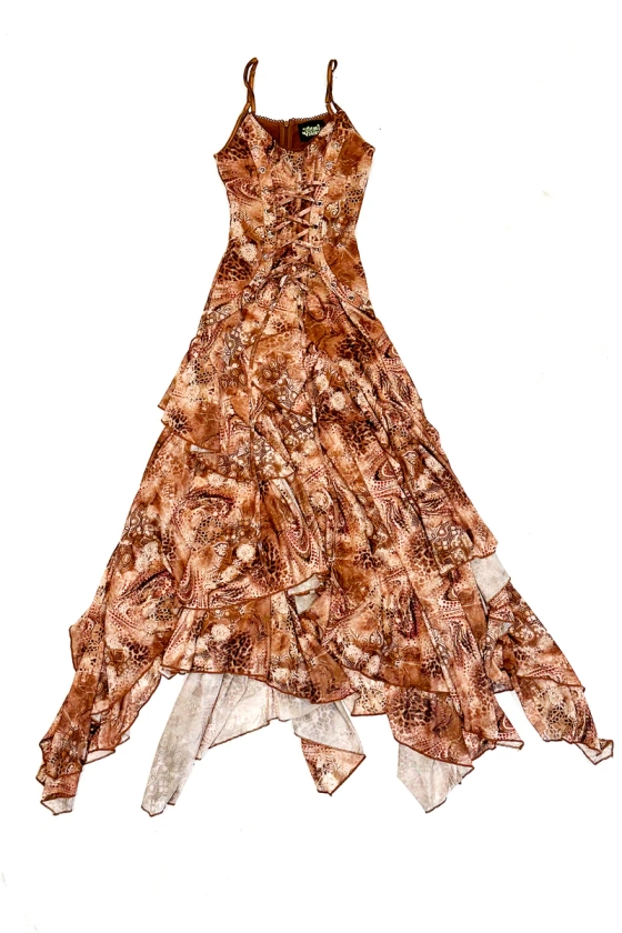 Yesenia Cheetah Mix Corset Dress