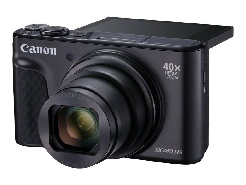 Appareil photo Compact Canon PowerShot SX740 HS Noir compact - 20.3 MP - 4K / 30 pi/s - 40x zoom optique - Wireless LAN, Bluetooth - noir | Rakuten