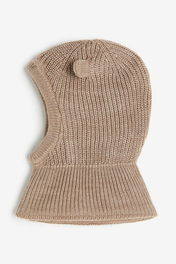 Fleece Lined Balaclava - Dark beige - Kids | H&M AU