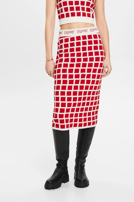 Logo Jacquard Midi Skirt at our Online Shop | Esprit