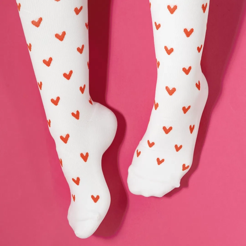 Heart Compression Socks - Not Your Grandma's