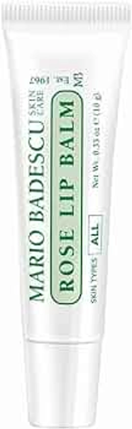 Mario Badescu Moisturizing Lip Balm for Dry Cracked Lips, Infused with Coconut Oil and Shea Butter, Ultra-Nourishing Lip Care Moisturizer for Soft, Smooth and Supple Lips