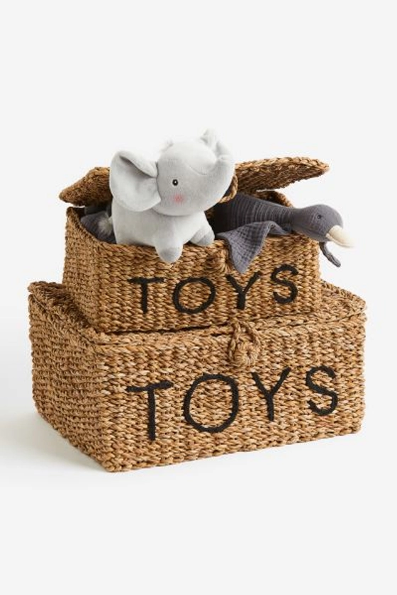 Aufbewahrungsbox für Spielzeug - Beige/Toys - Home All | H&M DE
