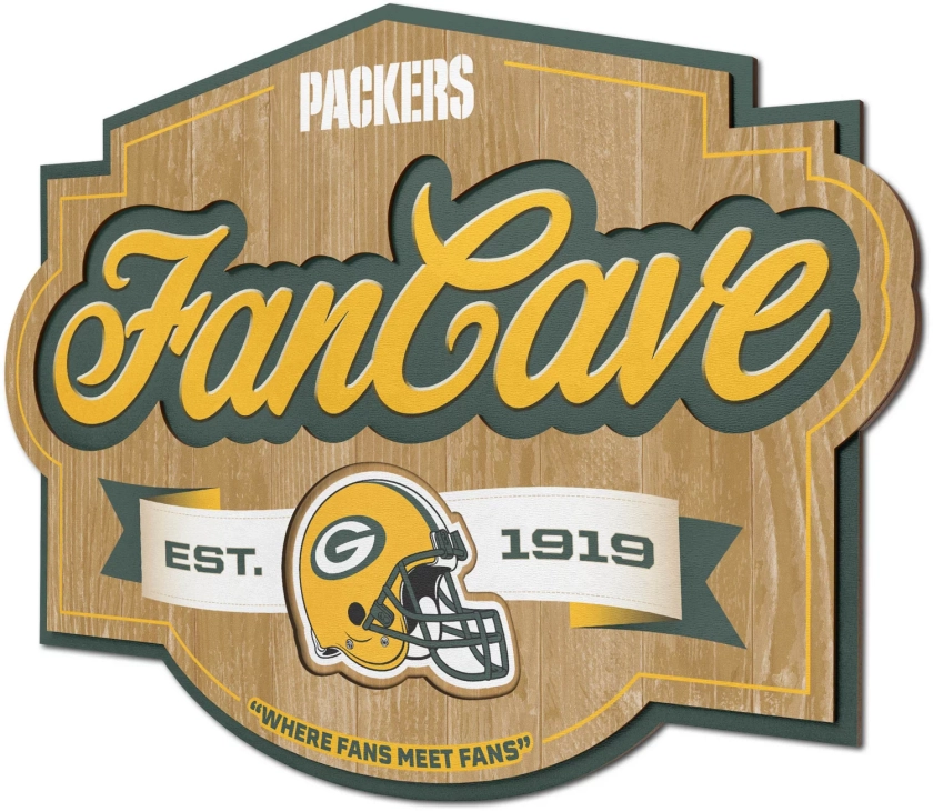 YouTheFan Green Bay Packers Fan Cave Sign